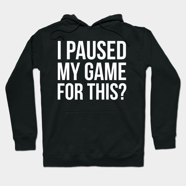 I Paused My Game For This? Hoodie by evokearo